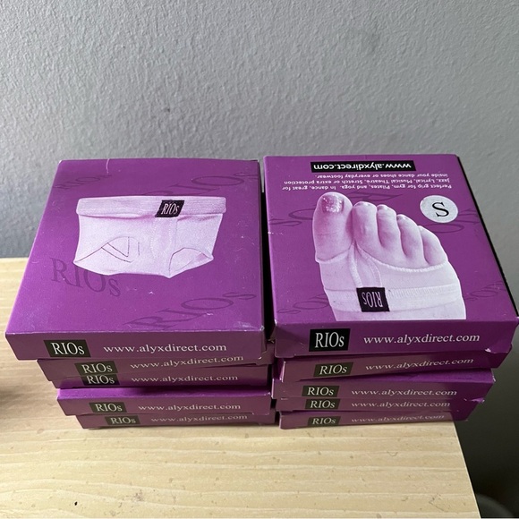 10 pair RIOS half toe sock, SMALL, perfect for sandals, Pilates, yoga, dance - Picture 6 of 7